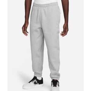 Nike Solo Swoosh Fleece Jogger Pants Sweatpants DX1364-063 Men's Grey Size S